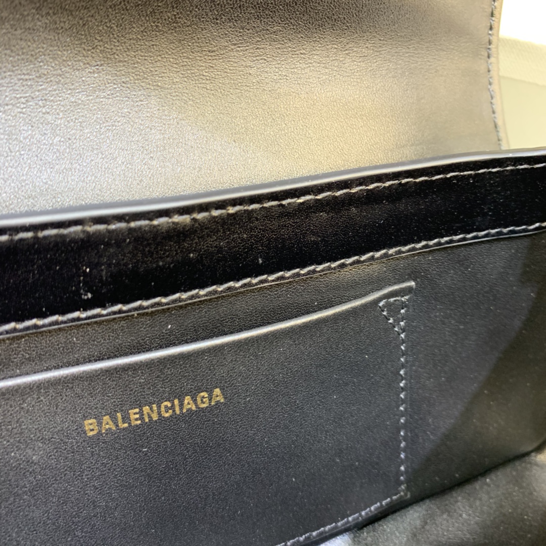 Balenciaga XX Small Calfskin Flap Bag Black